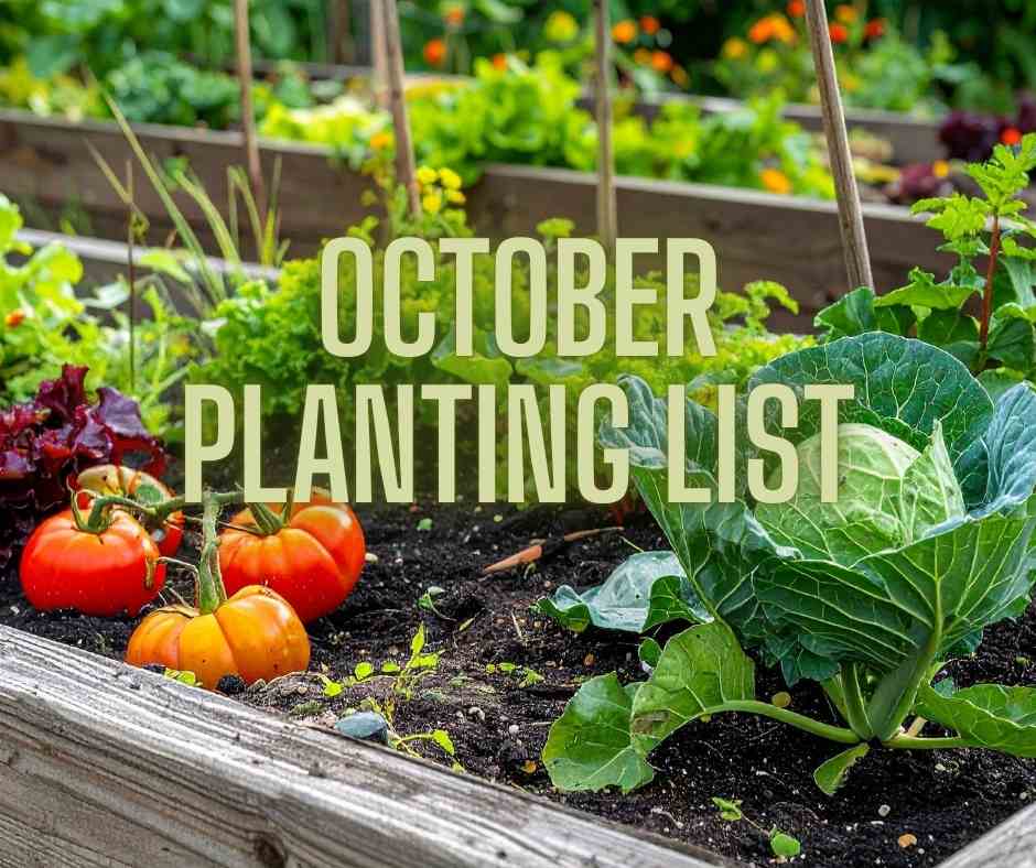 October plant list